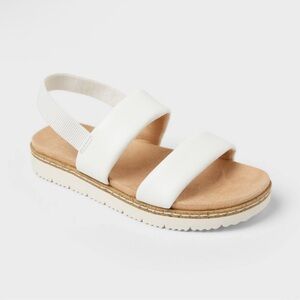 Cat & Jack Kailan Footbed Kids Sandals 3 White
